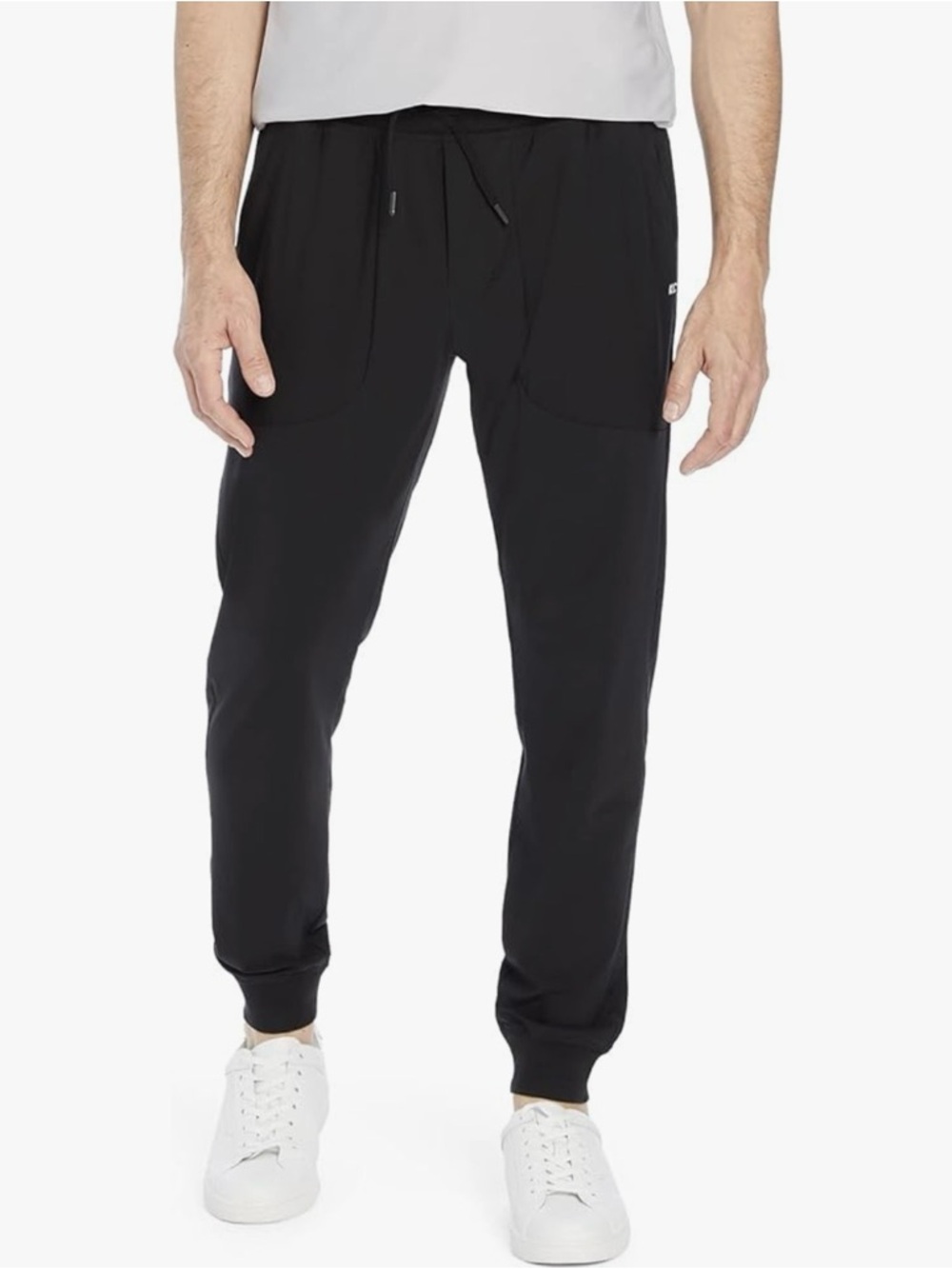 Kenneth Cole TECH Stretch Black Drawstring Joggers
